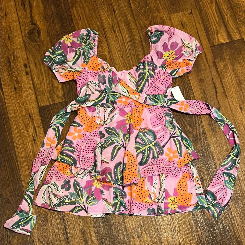 Crystal Doll Pink Floral Blouse